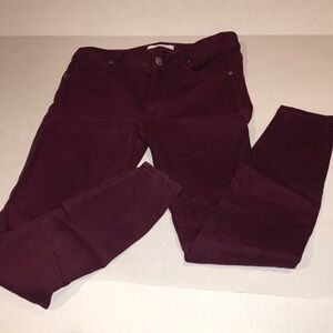 Ann Taylor Loft Burgundy Legging | Size 26